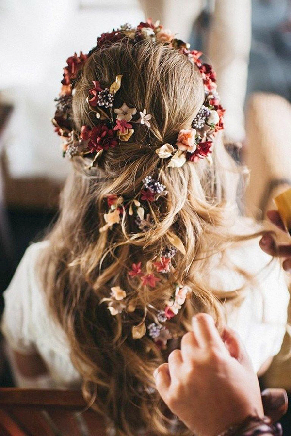 acconciatura sposa matrimonio autunnale